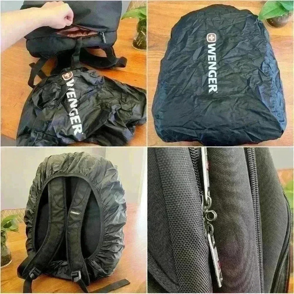 WENGER black backpack.Unisex. Durable. Essential for work, study and  travel. - Picture 3 of 16